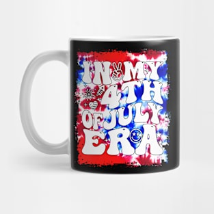 In My 4Th Of July Era American Independence Day Retro Groovy Mug